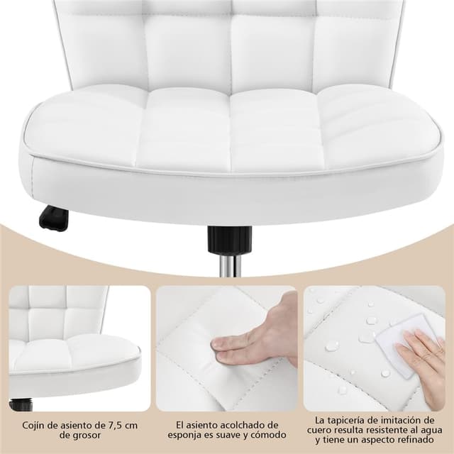 Thumbnail 6 de Yaheetech Silla de Oficina sin Reposabrazos 39cm