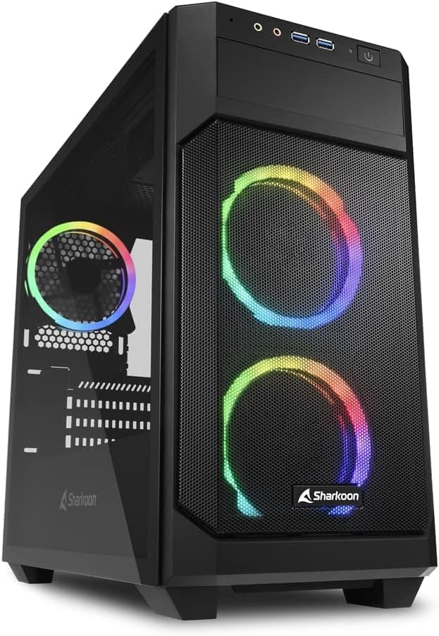 Imagen de Sharkoon V1000 RGB mATX Gehäuse 40 cm Grafikkartenlänge en OfertitasTOP