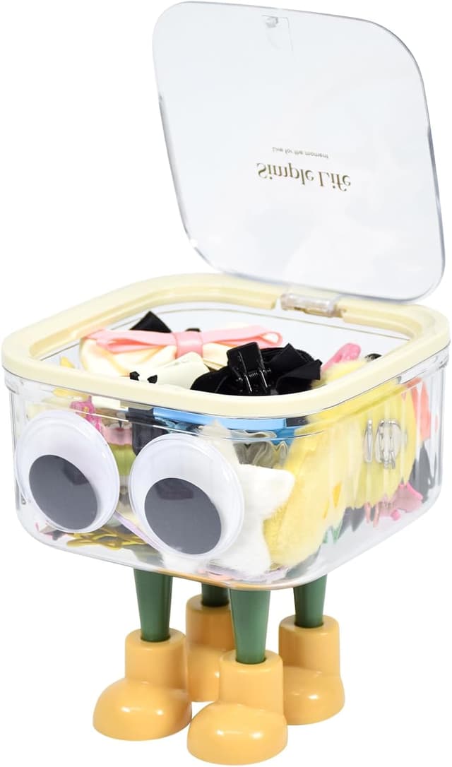 Detalle de Cylogia desktop hair accessories organiser storage box (transparent) for girls