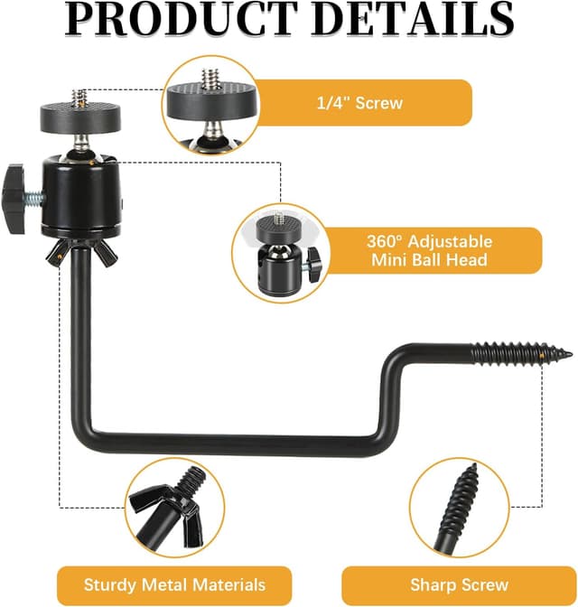 Detalle de Wildkamera Halterung 360° 1/4-Zoll