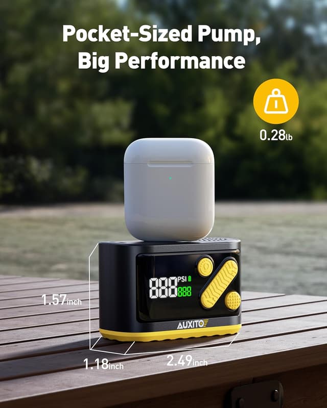 Thumbnail 3 de AUXITO Mini Electric Bike Pump 120 PSI