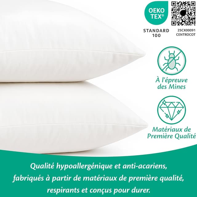 Thumbnail 3 de Flowen Oreiller 50x70 Lot de 2