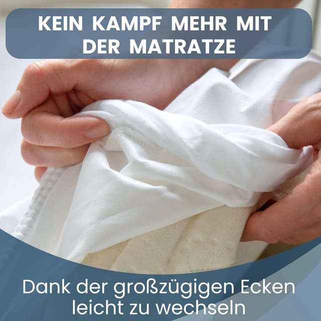 Thumbnail 6 de Bisoo Spannbettlaken 55x90 wasserdicht