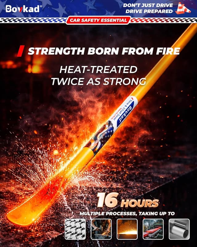 Thumbnail 2 de Bovkad 30-Inch Heavy-Duty Tire Spoon Bars (2-Pack) — Solid Steel Tire Irons for Truck, SUV, and Semi Tires