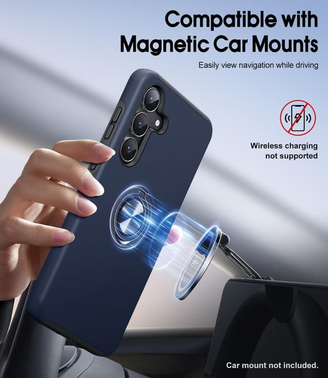 Thumbnail 4 de AOUIA S25 FE Case 360° Ring Stand