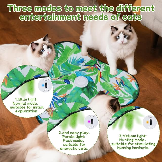 Thumbnail 3 de GOHHME Jouet Chat Interieur Interactif 15 Modes