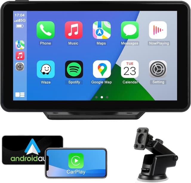 Detalle de Wireless CarPlay Android Auto Screen 7-inch
