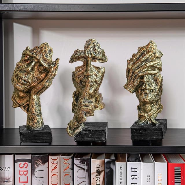 Thumbnail 3 de XYQXYQ Denker Skulpturenset mit 3 Teilen