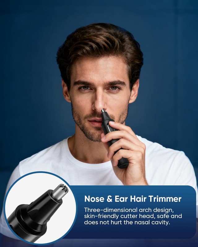 Detalle 2 de Tagliapeli Naso Orecchie 3-in-1 8500 RPM ✂