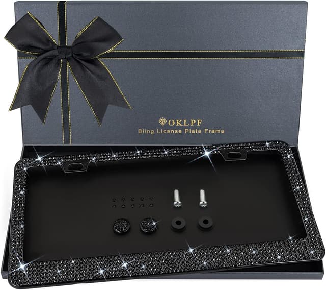 Imagen de Bling License Plate Frame 1200+ Crystals en OfertitasTOP