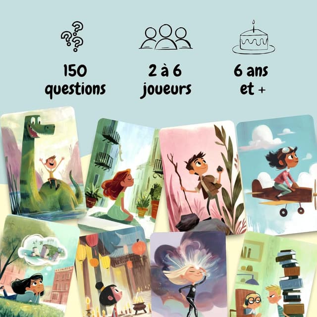 Detalle 2 de Cartes à raconter pour enfants dès 6 ans – 150 questions pour renforcer la relation parent-enfant