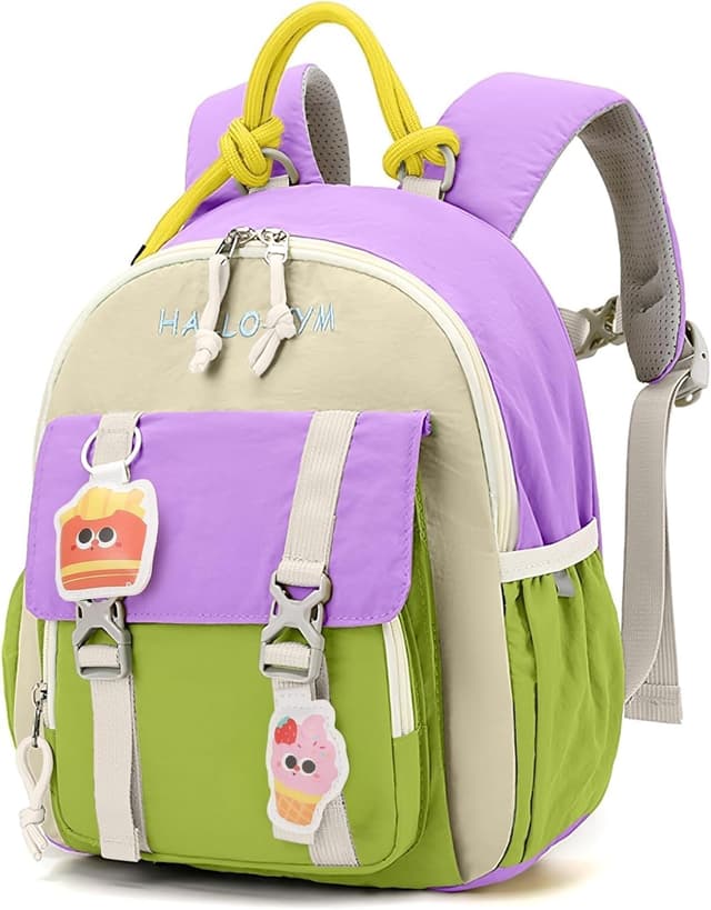 Detalle de PROTAURI Zainetto bambina 2-5 anni da 9,6L con cintura pettorale e sacca idrorepellente viola