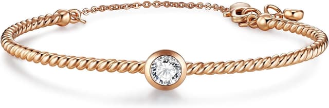 Thumbnail 6 de Bracelet en plaqué or torsadé, 6 mm