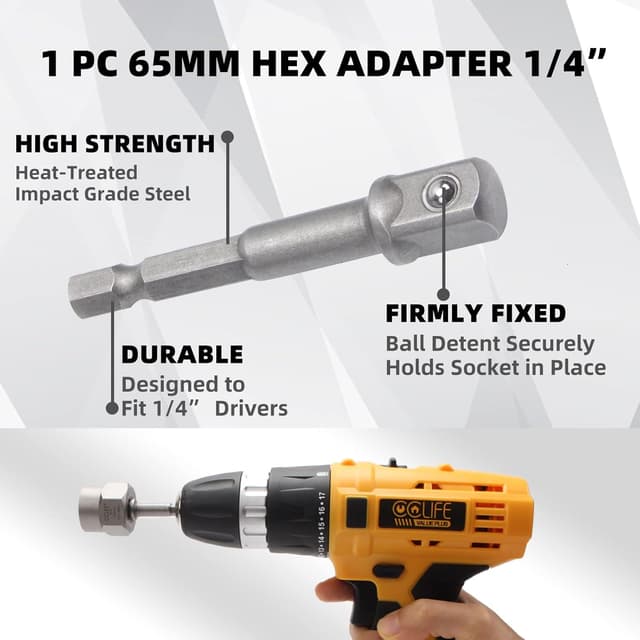 Detalle de CCLIFE coffret 15 douilles extracteurs pour boulons et écrous endommagés (Cr-Mo, 8 à 19 mm) entraînement carré 3/8