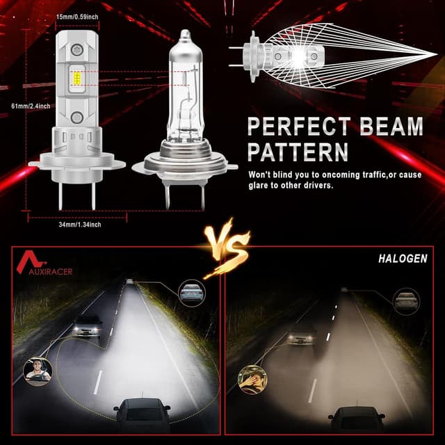 Detalle 2 de Kit conversion LED H7 20000 lm (80 W) 6500 K – 2 ampoules, faisceau réglable à 360°