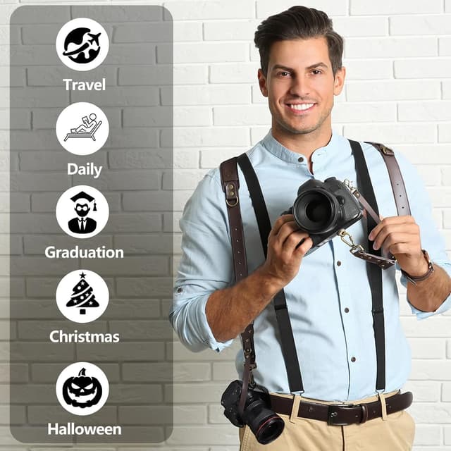 Thumbnail 6 de 4J LEDR Sangle double caméra en cuir