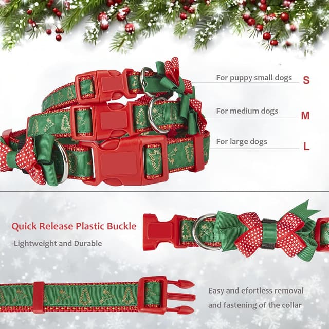 Thumbnail 3 de Petiry Festive Christmas Dog Collar