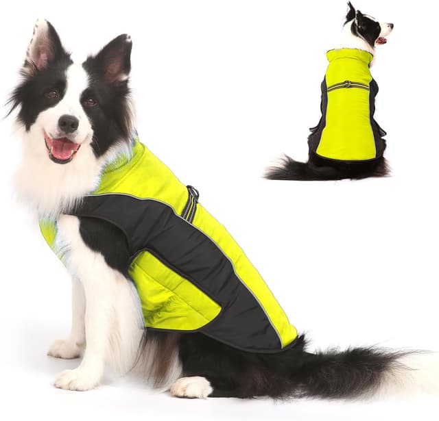 Thumbnail 6 de Winter-Hundejacke / Winterweste als Hundemantel – gepolsterte, winddichte & wasserabweisende Ärmellose Weste für Welpen und Hunde