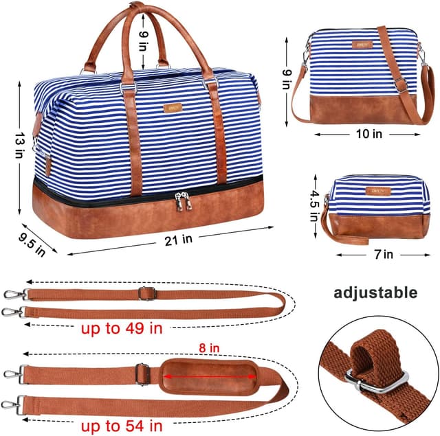 Thumbnail 5 de IBFUN Weekender 21" travel duffel with shoe compartment