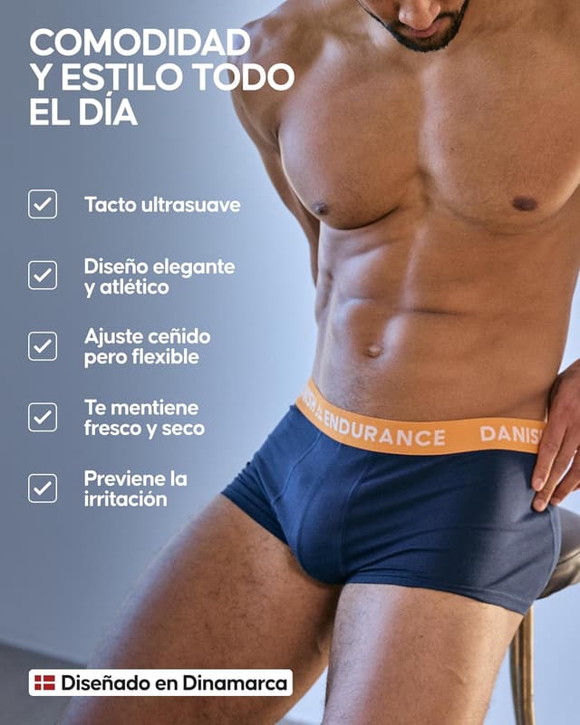 Thumbnail 2 de DANISH ENDURANCE Calzoncillos Calzoncillos Cintura Baja 6 Pack