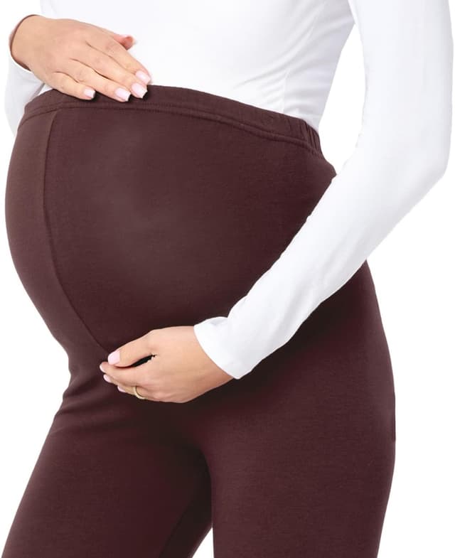 Detalle 2 de Be Mammy Leggings de maternité 3/4 en coton taille haute BE20-229