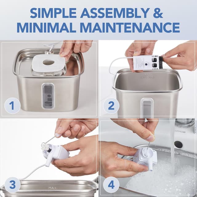 Detalle de Veken Cat Water Fountain Filters 8-pack for 50oz