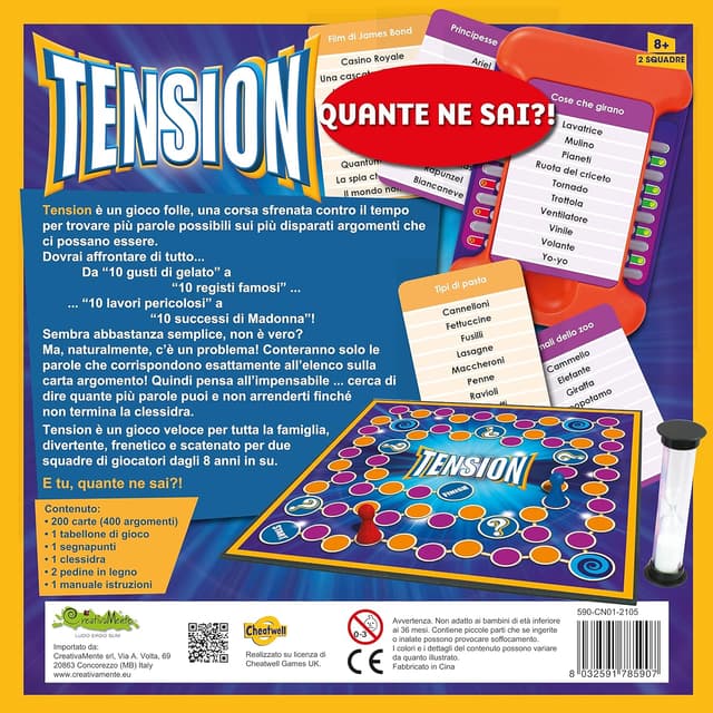 Detalle de CreativaMente Tension – Gioco in scatola di parole, 8+ anni