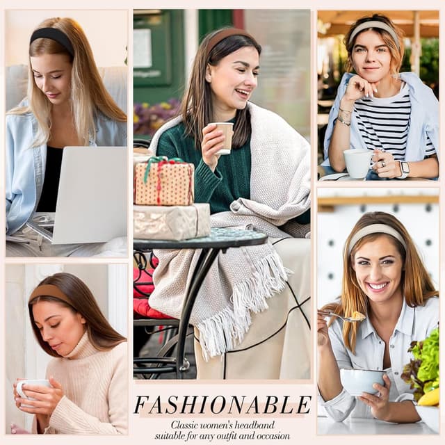 Thumbnail 5 de 5 Stück Haarreifen Damen Set 1.18 Zoll Breit