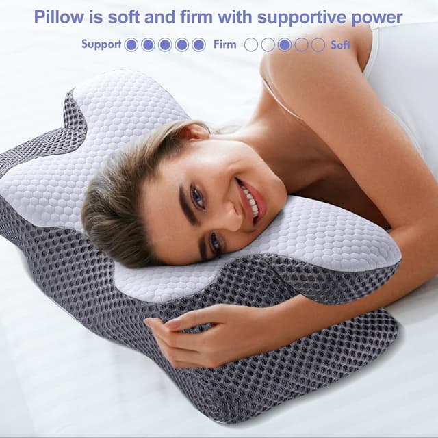 Thumbnail 6 de YunNasi Almohada Ergonómica Cervical Viscoelástica para Dormir 😴