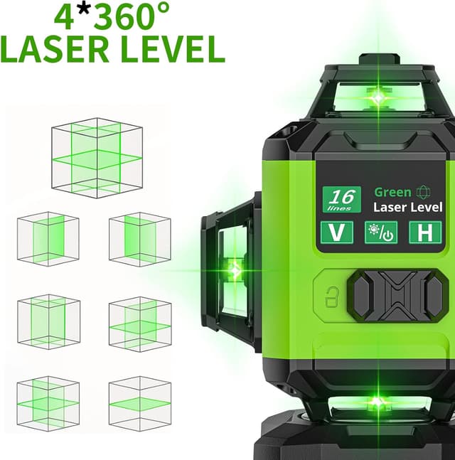 Thumbnail 2 de PONOSEU Livella Laser Verde 4×360°