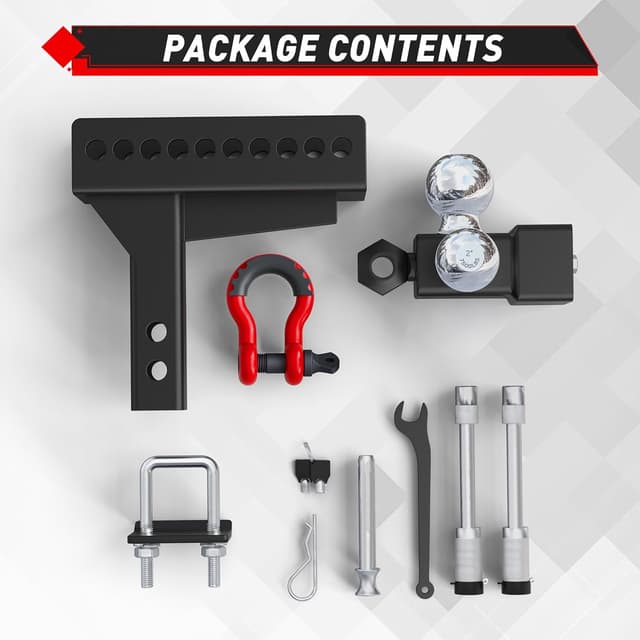 Thumbnail 5 de TYT Adjustable Tri-Ball Trailer Hitch 2-Inch Receiver