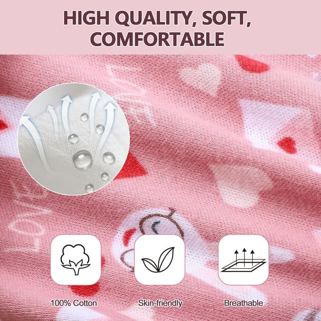 Detalle de MOEMOE BABY reusable potty training pants for girls (10 pack) – Light Violet, for age 3 years