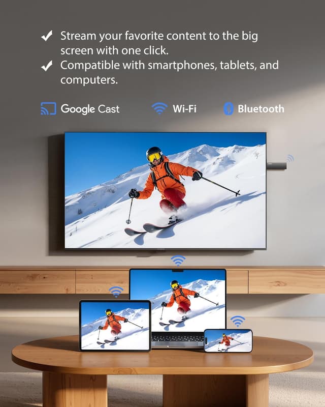 Detalle 2 de STRONG SRT41UK 4K UHD Streaming Dongle with Android 11, Wi‑Fi 5 and Dolby Atmos