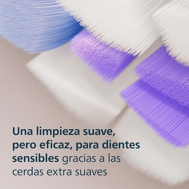 Detalle de Philips Sonicare S2 Sensitive pack 6 cabezales para cepillo eléctrico 🪥