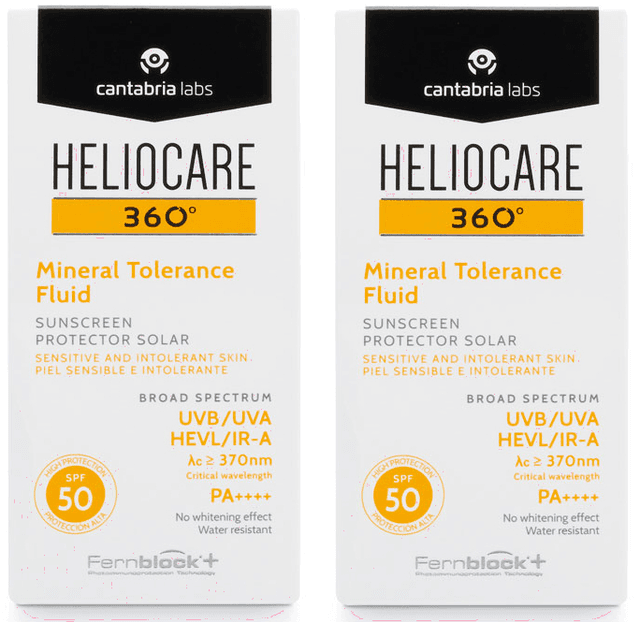 Imagen de Heliocare 360 Mineral Tolerance Fluid SPF50 🌞 - 2x50ml en OfertitasTOP