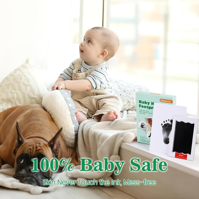 Detalle 2 de Nabance Baby Footprint & Handprint Kit 0–6 months 🖼