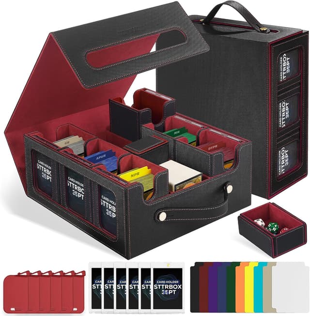 Detalle de STTRBOX Commander Deck Box with Handle (7 in 1) for MTG & TCG