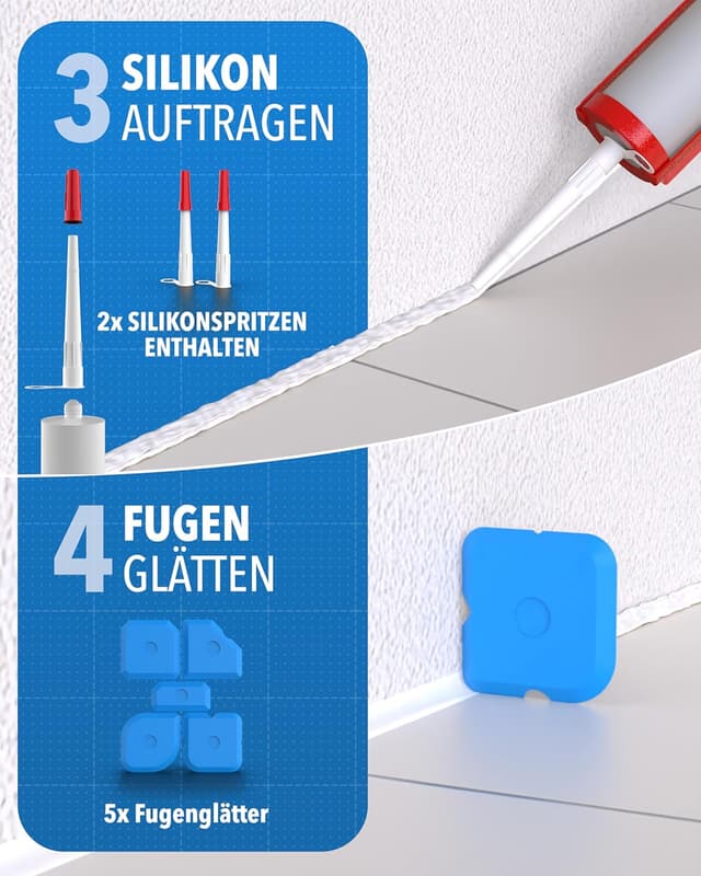 Detalle 2 de 23‑teiliges Fugen-Set für Bad & Küche