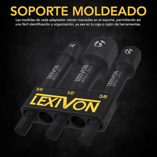 Detalle 2 de LEXIVON LX-101 adaptadores de vaso 3 piezas 3