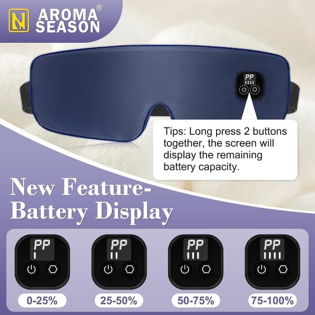 Thumbnail 3 de Aroma Season Silk Heated Eye Mask 1500mAh 🔆