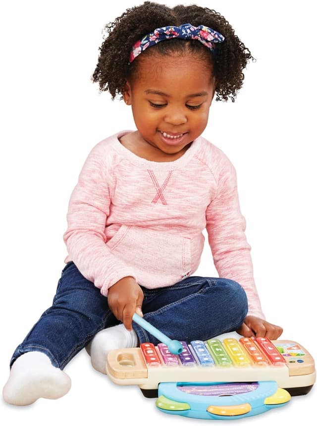 Detalle de VTech Xylo-Tambourin Lumi Magique 2 en 1 (xylophone et tambourin) dès 18 mois