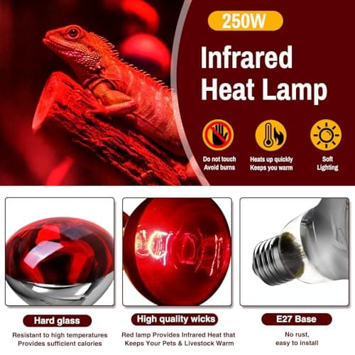 Detalle de Caldarax E27 250W Bombilla Infrarrojos Calor R125 para fisioterapia y terrarios