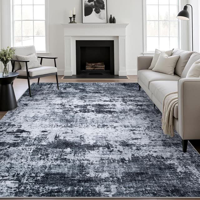 Detalle de 5x7 Washable Modern Abstract Area Rug