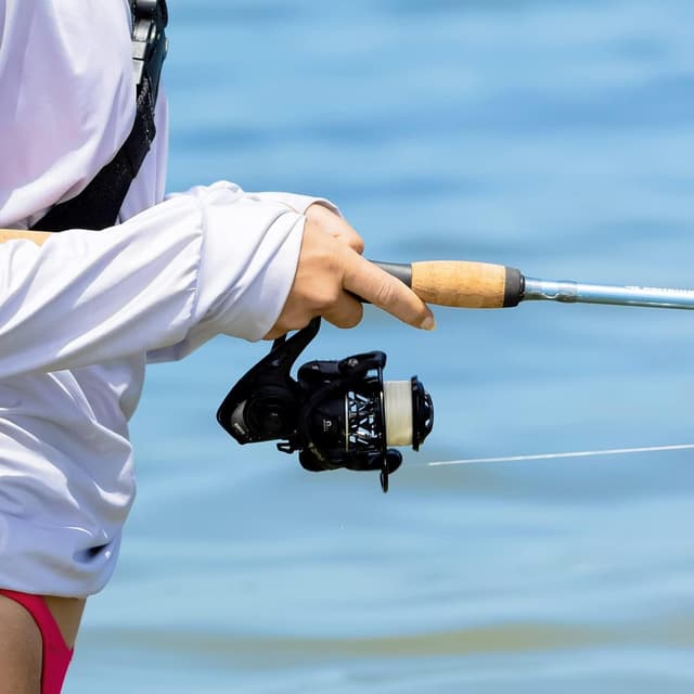 Thumbnail 6 de KastKing Zephyr Spinning Reels (7+1/6+1 BB, Carbon Fiber Drag, Sizes 500/1000 SFS) – ICE Fishing Ready