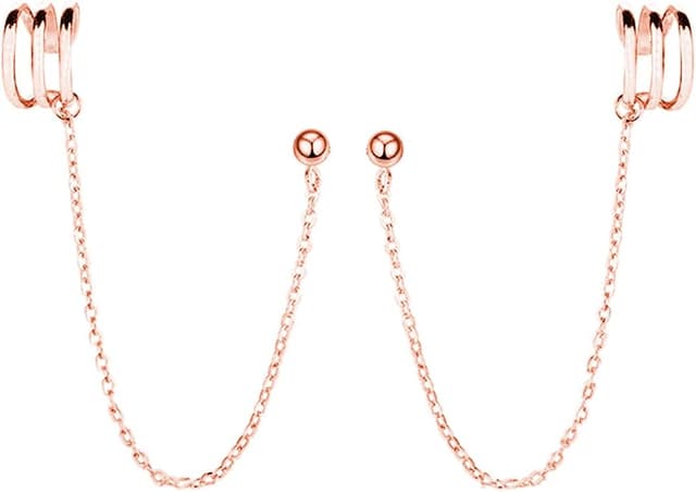 Detalle de SLUYNZ 925 Puño Cadena pendientes