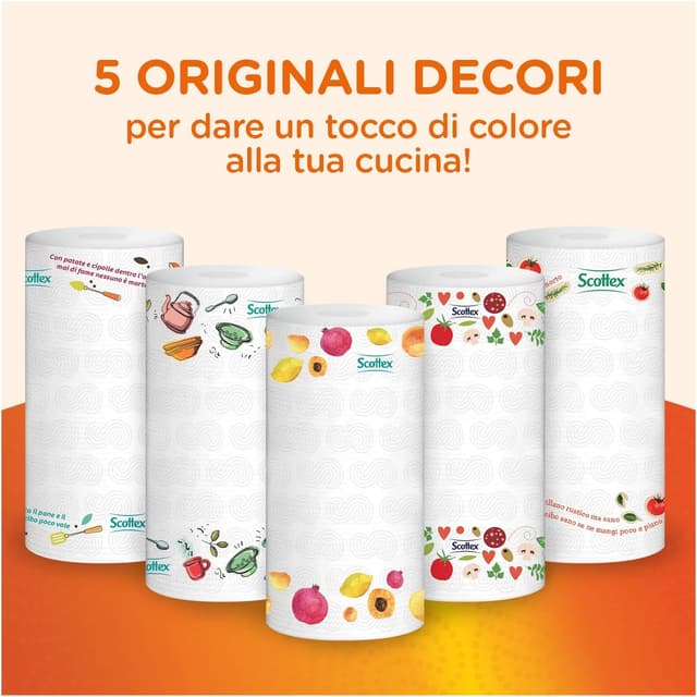 Detalle 2 de Scottex Quanto Basta carta cucina 24 rotoli 🧻