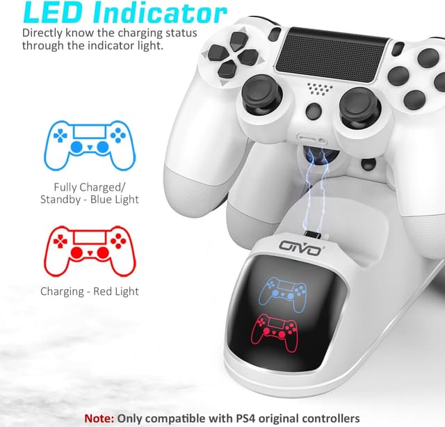 Detalle de PS4 Controller Ladestation 1,8 Stunden von OIVO