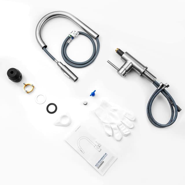 Thumbnail 6 de Lonheo miscelatore per lavello cucina con doccetta estraibile e 2 modalità di getto, girevole 360°