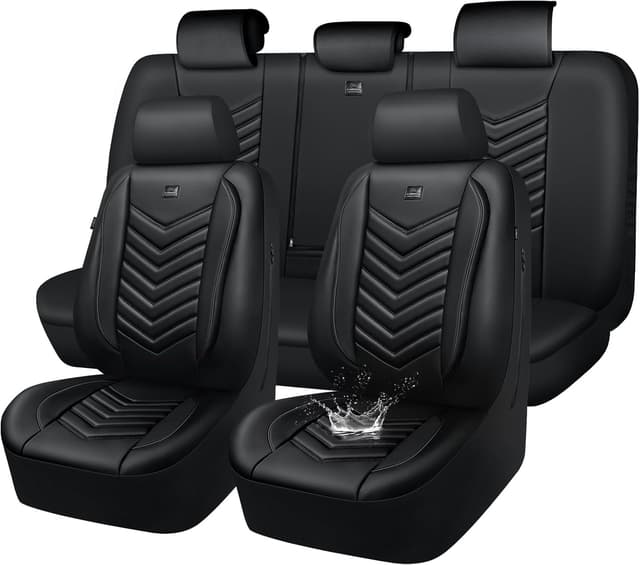 Detalle de CAR PASS 3D Foam Faux Leather Seat Covers 5pc