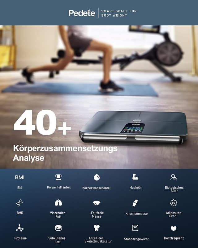 Thumbnail 2 de Körperfettwaage Smart Waage 180 kg ⚖